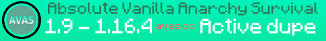 Absolute Vanilla Anarchy Survival - Minecraft Server