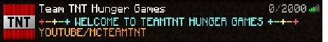 WELCOME TO TEAMTNT HUNGER GAMES - Minecraft Server