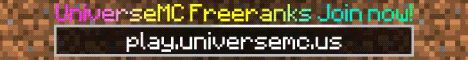 UNIVERSEMC - FREE RANKS - Minecraft Server